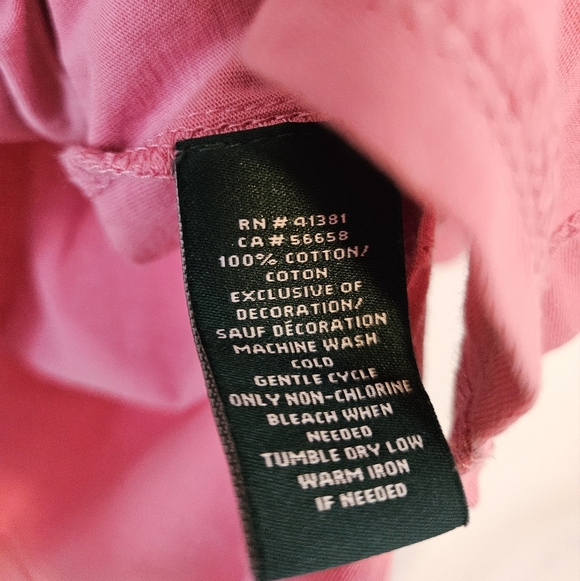 LRL RALPH LAUREN Womens 1X Plus Size Shirt Boho 3/4 Sleeves 100% Cotton - Picture 3 of 5